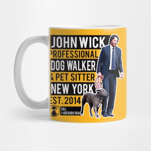 John Wick Professional Dog Walker by Alema Art